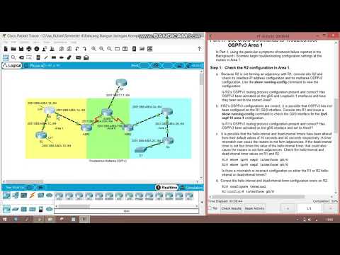 10.2.4.4 Packet Tracer - Troubleshoot Multiarea OSPFv3