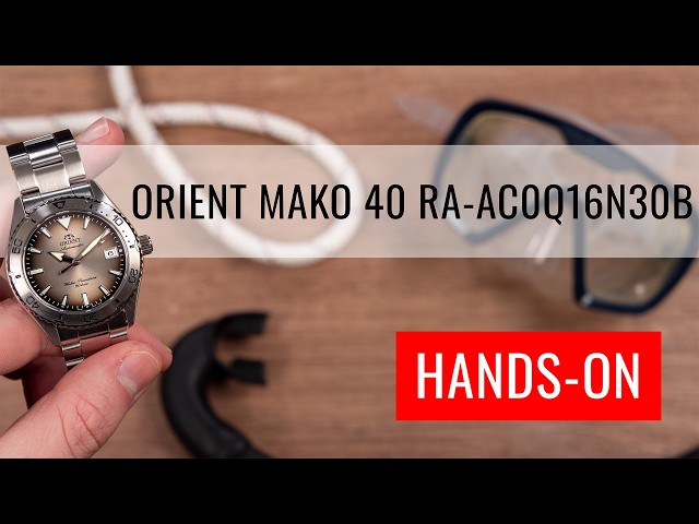 Vídeo relacionado con Orient Sports Mako RA-AC0Q16N - Reloj de Pulsera para Hombre automático y de Carga Manual, mecánico, Deportivo, Correa y Caja de Acero Inoxidable, Esfera Gris