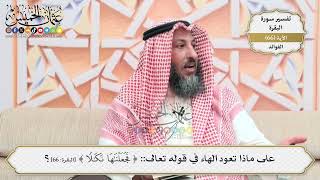 213- على ماذا تعود الهاء في قوله تعالى: (فَجَعَلْنَاهَا نَكَالًا...) - عثمان الخميس