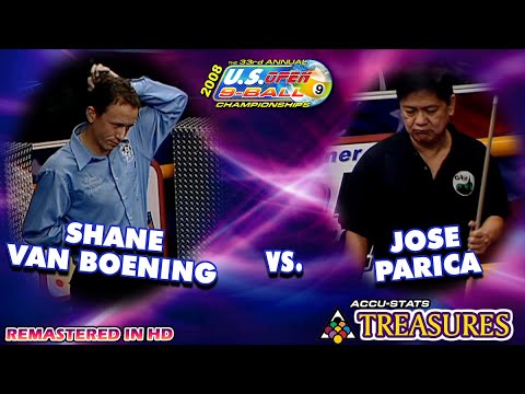 9-BALL: SHANE VAN BOENING VS JOSE PARICA - 2008 US OPEN 9-BALL CHAMPIONSHIP