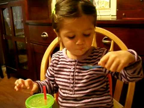 Jaya enjoys chocolate pudding