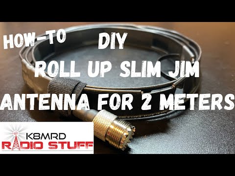 Build your own Roll Up Slim Jim Antenna for the 2 Meter Ham Radio Band.