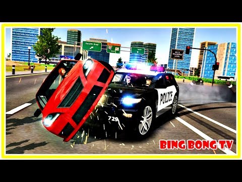 Police Car Chase - Cop Simulator -Best Android Gameplay | BingBong TV- Video Game Police Car