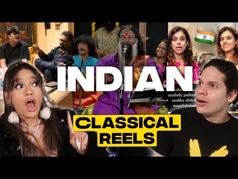 Only Indian Music can make you feel this! Latinos react to Indian CLASSICAL  Singer VIRAL REELS!