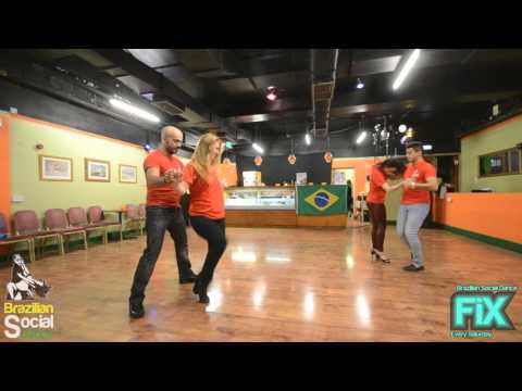 Brazilian Zouk demos after classes at FIX London Kleber & Anna  Arthur & Aiste
