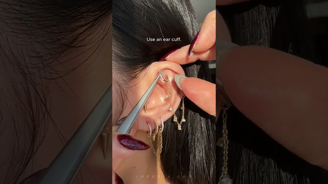 How to Wear Chain Earrings (Even with One Piercing!)