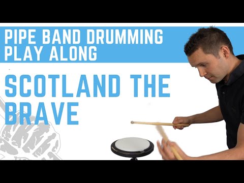 Scotland the Brave Pipe Band Drum Score