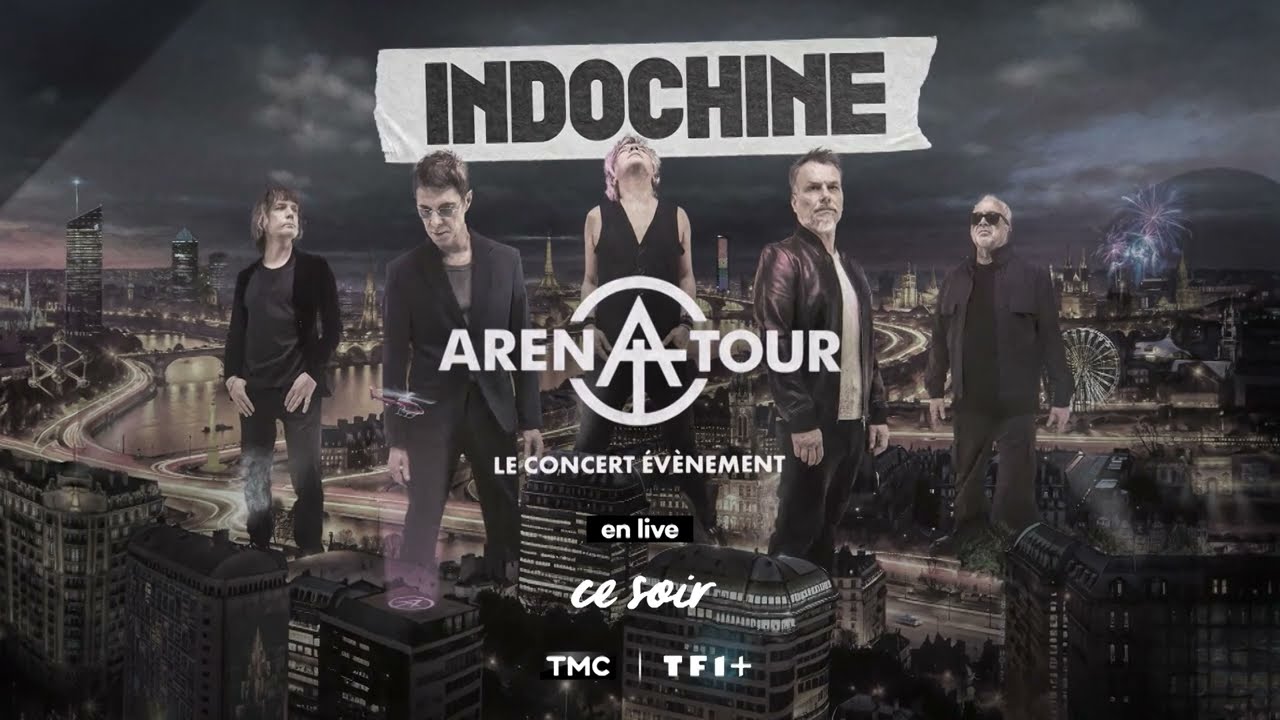 Miniature de la vidéo Arena Tour, le concert événement, RDV ce soir à 21h15 sur TMC ! du film Indochine - Arena Tour, le concert événement