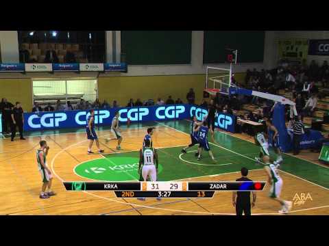 ABA Liga 2014/15, Round 23 highlights: Krka - Zadar (28.2.2015)