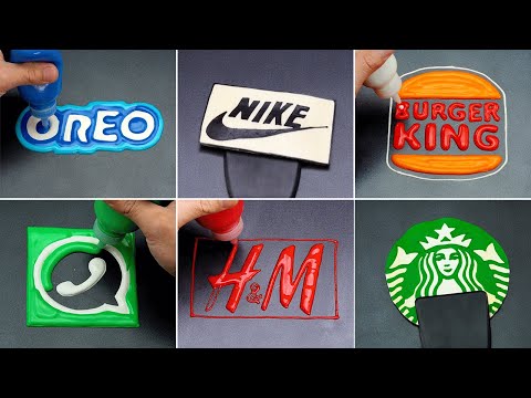 2022 Popular Brand Logo Pancake Art - Starbucks, Oreo, Nike, H&M, McDonald's | So Tasty Dessert