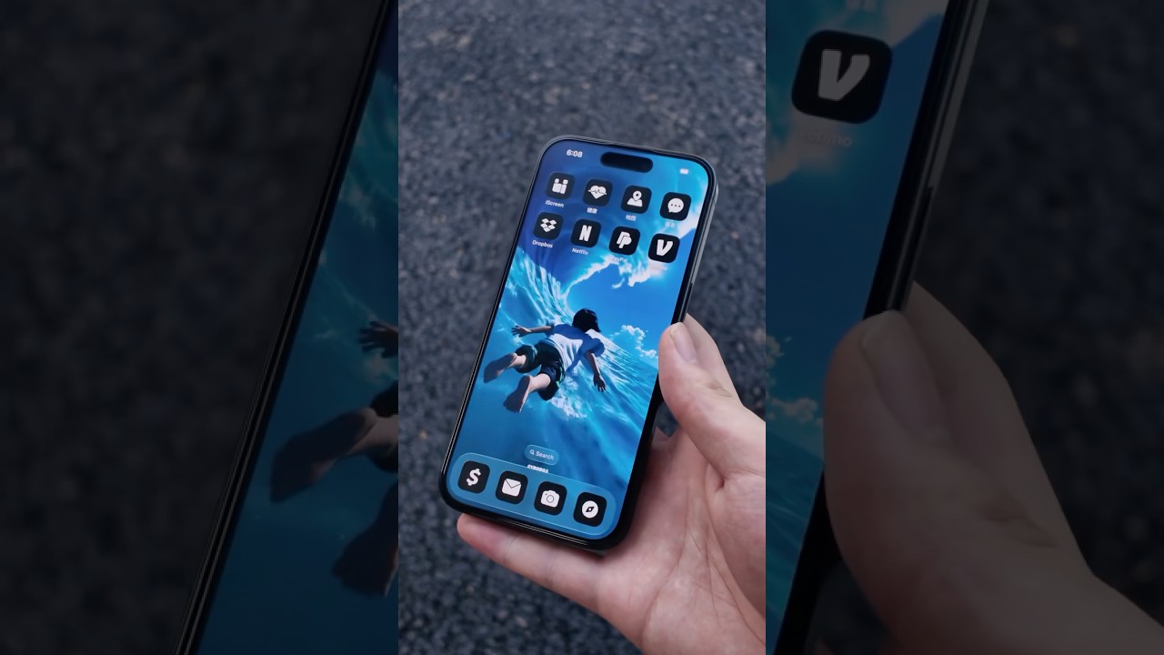 Ocean Waves | Relaxing Phone Wallpaper #wallpaper #livewallpaper #anime #手机壁纸 #iphone