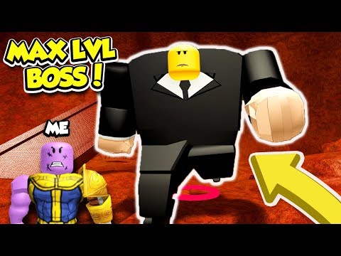 I Battled The HARDEST BOSS In SUPERHERO SIMULATOR Using THANOS... (Roblox)