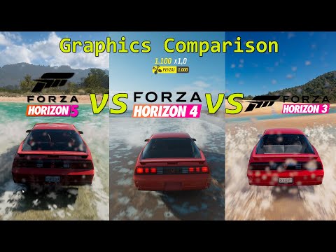 Forza Horizon 5 vs Forza Horizon 4 vs Forza Horizon 3 Graphics Comparison | Extreme Set | PC | 4K