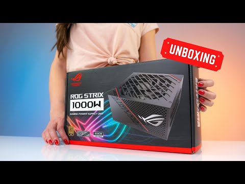 ASUS ROG STRIX 1000w 80+ Gold PSU | Unboxing &amp; Close-Up Shots