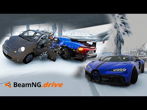 MATIZGA QARSHI BUGATTI CHIRON  | BeamNG.drive CRASH TEST