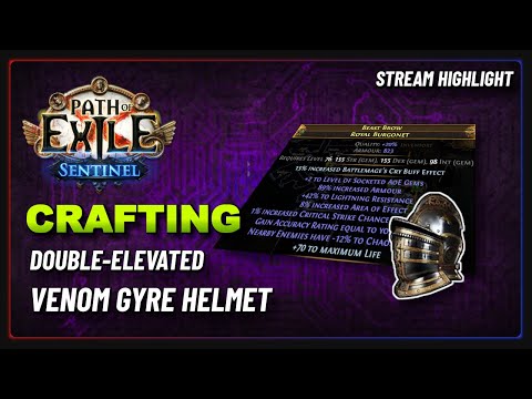 PoE 3.18 - Crafting a Double-Elevated Strength Stacker Helmet