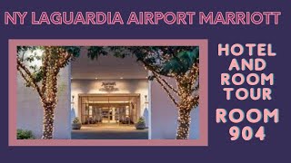 New York LaGuardia Airport Marriot Hotel and Room Tour