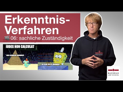 🟥 Sachliche Zuständigkeit  | 🎬 06 | ZPO-Erkenntnisverfahren