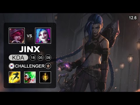 Jinx vs Xayah ADC - KR Challenger - Patch 12.6 Season 12