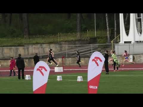 300m kobiet U16 bieg 2 - Poznań 20230429