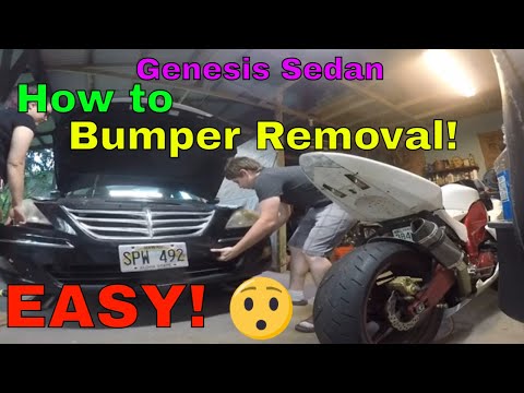 Genesis Sedan Bumper Removal (HOW TO)(EASY!)