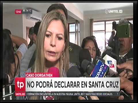 17102025 SANDRA GUTIERREZ ARMIN DORGATHEN NO PODRÁ DECLARAR EN SANTA CRUZ RED UNITEL
