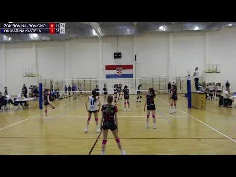 30.4.2022., PH ML. KADETKINJE, Ut. za por. 13.-16. mjesta, ŽOK ROVINJ - ROVIGNO - OK MARINA KAŠTELA