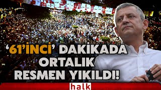 CHP'nin Trabzon mitinginin 61'inci dakikasında ortalık resmen yıkıldı!