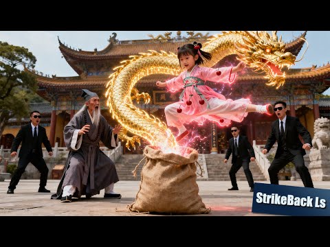 A Cute Little Kung Fu Girl Bursts from a Sack, Sending Every Bully into Absolute Panic!
