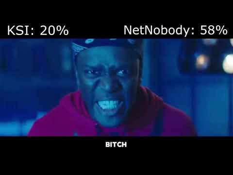 NetNobody VS KSI Diss Tracks (with Health Bars)