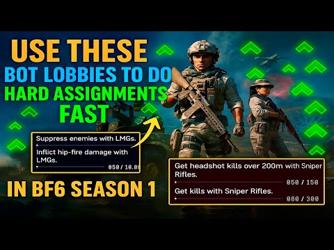 Easy BOT LOBBIES For HARD Assignments In Battlefield 6! (DEADEYE 2, LMG SUPPRESSION)