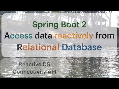 Spring Boot 2 Access data reactively from Relational Database