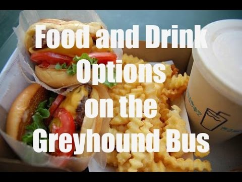 Part of a video titled Food and Drink Options on the Greyhound Bus - YouTube