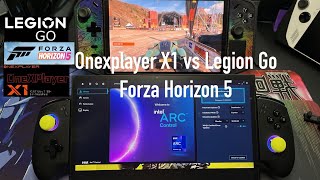 ONEXPLAYER X1 vs Legion Go Forza Horizon 5 1200p Gameplay