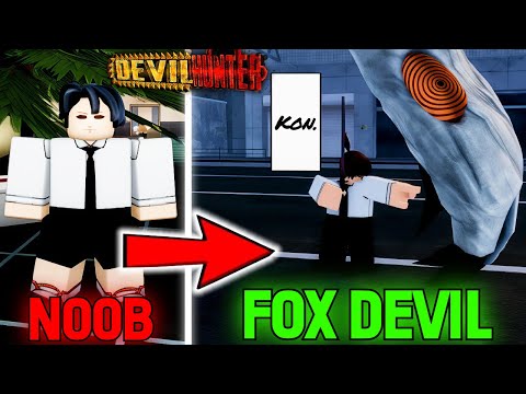 Vom Anfänger zum Fuchsteufel: Aki Hayakawa in Devil Hunter... (Roblox)