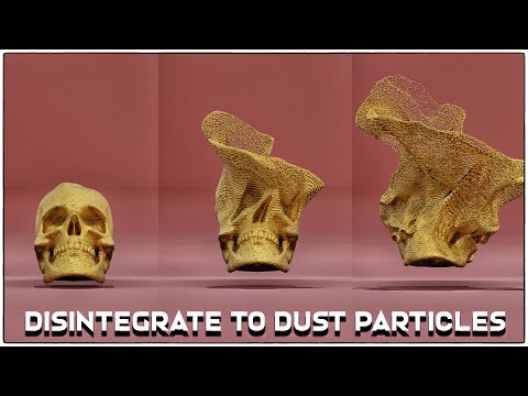 Disintegrate 3D Objects to Dust particles under 2 mins | Blender tutorial