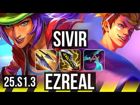 SIVIR & Rakan vs EZREAL & Lux (ADC) | 55k DMG, 18/5/13, Godlike | KR Master | 25.S1.3