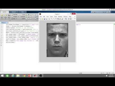 Ellipse Shaped Image Cropping using MATLAB