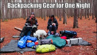 Backpacking Gear We Bring for 1 Night of Camping