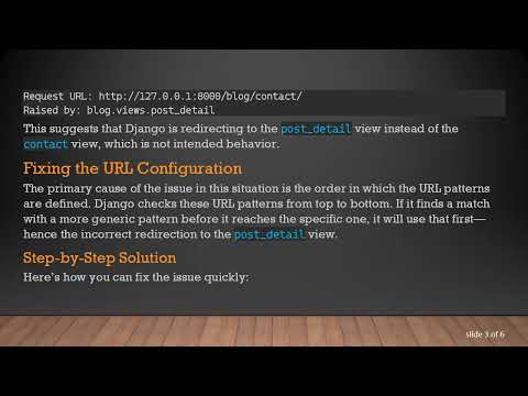 Solving the 404 Error on Your Django Contact Us Page