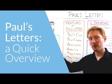 Paul's Letters: a Quick Overview | Whiteboard Bible Study