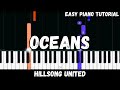 Hillsong United - Oceans (Where Feet May Fail) (Easy Piano Tutorial)