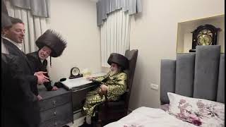 הנגדים דוד גפנר ויואלי לנדא אצל מרן האדמו"ר מויז'ניץ