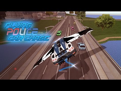 Flying Police Car Chase 3D Video
