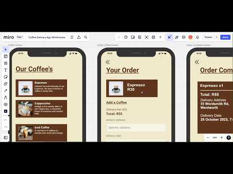 Video Presentation Coffee Delivery App Prototype