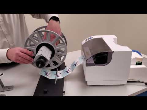 Using the LX910 with RW-12 Label Rewinder