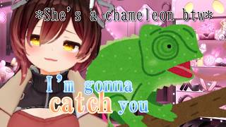 Roboco Showing her PON in a Meccha Chameleon Collab