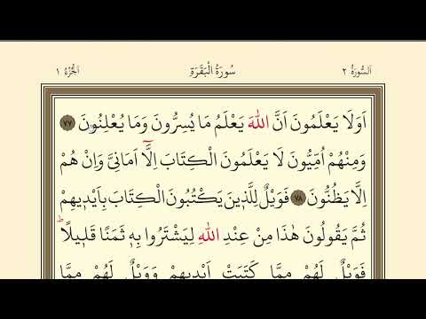 11.DERS | KURANI KERİMİ YAVAŞ VE TECVİTLİ OKUMA DERSLERİ |SURAH BAQARA 77-83 | BAKARA SURESİ