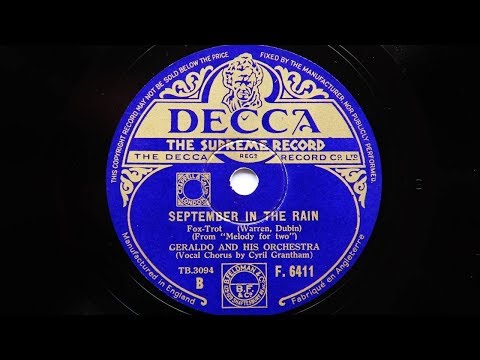 Geraldo and His Orchestra – September in the Rain