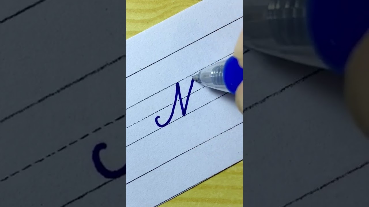How to write in cursive Capital letter M |Cursive Writing for beginner |Cursive handwriting practice